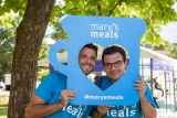 The Mary's Meals iconic Blue Mug shared with friends