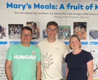 Agota and Antal with Magnus in Međugorje 