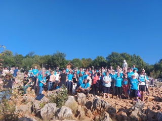 people from Mary's Meals family on Apparition Hill