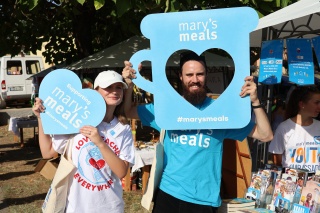 Mary's Meals supporters attending Mladifest.