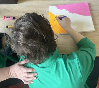 child painting