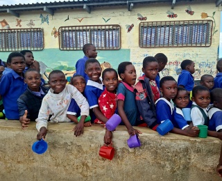 Children waiting for their meals